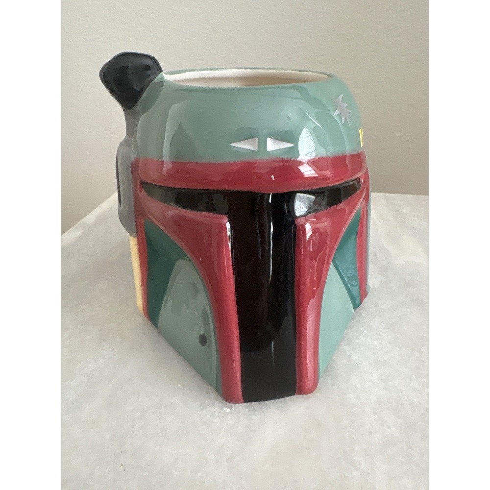 Star Wars Boba Fett Helmet 3D Sculpted Ceramic Coffee Mug Galerie Collectible